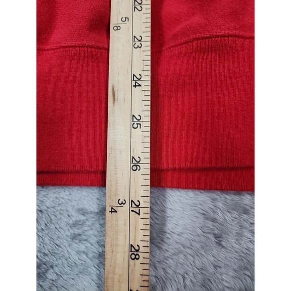 VINTAGE Y2K Champion Reverse Weave Sweatshirt Mens Large Red Crewneck Logo - Picture 9 of 9